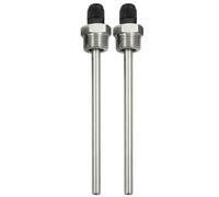 Lumonic Set di 2 manicotti da immersione in acciaio inox V2A, 1/2", lunghezza di montaggio 250 mm, su misura per sensore di temperatura da 6 mm, per memorizzazione buffer, riscaldamento, solare e