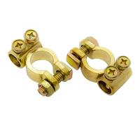 Lumonic terminale per batteria auto alluminio I 2 pezzi terminali batteria 12V 24V 48V con pressacavo I terminale di collegamento batteria per auto, camion, autoveicoli