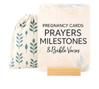 Lumont Trimester Pregnancy Must Haves - Set regalo essenziale per mamme per la prima volta, gravidanza sana, biglietti di preghiera per donne incinte, future mamme, regali unici per genitori in attesa