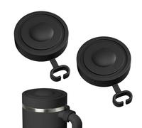 LUMOOM 2 Pezzi Coperchio Stanley Cup, Antigoccia 40oz, Coperchio di Ricambio per Tazza Stanley, Accessorio Termico, Antipolvere, Riutilizzabile (Nero)