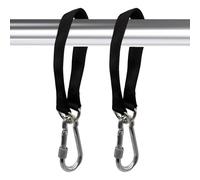 LUMOOM 2 pezzi di fissaggio per altalena, cinghia per l'altalena, in nylon, portatile, con moschettone e anelli a D, portata 200 kg