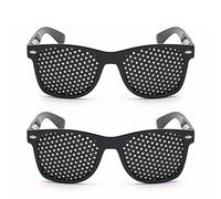 LUMOOM 2 Pezzi di Occhiali Raster Eye Eye Training, Pospolle, Occhiali Perforati Multidot Glasses, Glasses Raster Eye Trainer, Occhiali Perforati per L'Allenamento Oculare, per Il Miglio