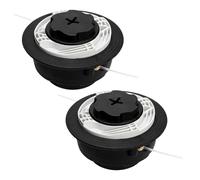 LUMOOM 2 testine di taglio C6-2 per Stihl FS38 FS40 FS45 FS50 FSA60R FSA86R FSE60, decespugliatore testa e decespugliatore, testa a filo doppio filo M8 x 1,25, filettatura sinistra con bobina di filo