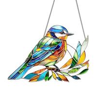 LUMOOM 2Pcs, Decorazione Moderna Da Appendere Alla Finestra, Pendente Uccello In Acrilico Con Catena, Acchiappaluce Colorato, Girasole Colibrì Da Appendere Alle Finestre, Tenda Per Finestra, Porte