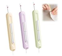 LUMOOM 3 pezzi separatori per cuciture, 2 in 1 ago e aiuto per la separazione delle cuciture, utensili da cucito a doppio lato con sfera protettiva, ideali per cucito a mano e a macchina