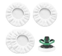 LUMOOM 4 coperture per lucidatura in lana d'agnello, in microfibra, per lucidatrici da 220 mm a 250 mm, compatibili con lucidatrici a batteria Einhell, per la cura della vernice dell'auto, lucidatrice