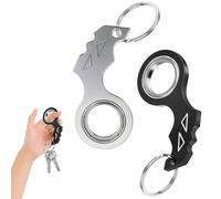 LUMOOM Portachiavi In Alluminio Da 2 Pezzi, Portachiavi Di Alta Qualità Per Allenamento Con Le Dita, Dito Silenzioso E Fidget Chiave Per Adulti