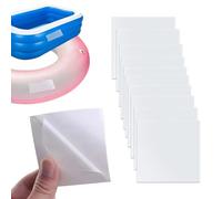 LUMOOM Set di 10 toppe di riparazione gonfiabili, impermeabili, autoadesive, in TPU, per riparazione, per piscina, materasso ad aria, castello gonfiabile (10 x 10 cm)