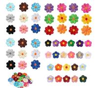 LUMOOM Toppe Termoadesive Fiori, Toppe Termoadesive, Toppe Termoadesive, Toppe Margherite Come Decorazione Termoadesiva, Toppe Fai da Te 2 Misure, per Tessuti - Abbigliamento, Jeans, Borse