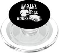 L'umorismo dei topi di biblioteca per gli amanti dei cani facilmente distratto lettore PopSockets PopGrip per MagSafe