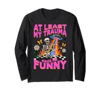 L'Umorismo del Trauma: Design Scheletro Divertente Maglia a Manica