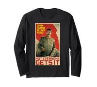 L'umorismo Oscuro è Come Il Cibo Propaganda Comunista Sovietica di Stalin Maglia a Manica