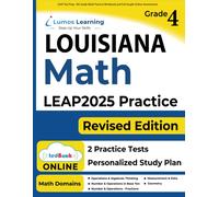 Lumos Learning LEAP Test Prep: 4th Grade Math Practice Workbook and (Tascabile)