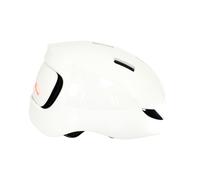 Lumos LHESTWH25-AO Street-Helm Con Led-Illuminazione IN Jet Bianco M-L 56-61 CM