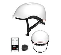 Lumos Nyxel - Casco intelligente per bicicletta, luci LED anteriori e posteriori personalizzabili con lampeggianti, visibilità a 360°, controllo tramite applicazione, comodo e leggero, casco urbano