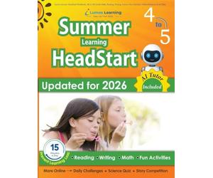 Lumos Summer HeadStart Workbook, 4th to 5th Grade: Math, Reading, Writing, Science, Fun Activities, Online Resources & AI Tutor: Math, Reading, ... Summer Bridge Workbook with Daily Act