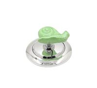 LuMOUzhou Assistente Pulsante del Serbatoio dell'Acqua Confezione da 2 lumache in Ceramica con Pulsante di Scarico for WC Multicolore 4,3x2,8 cm(Green)