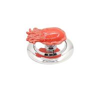 LuMOUzhou Assistente Pulsante del Serbatoio dell'Acqua Pulsante di Scarico del WC a Forma di Animale Marino Multicolore 5,2 cm x 2,6 cm, Confezione da 2(Red)