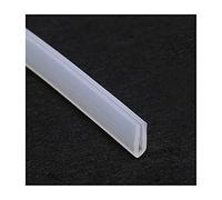 LuMOUzhou Bordi Trasparenti a Forma di U Guarnizione for Bordi Canale in Silicone a Forma di U Trasparente, Dimensioni Multiple, 5 Metri(7mm x 13mm)