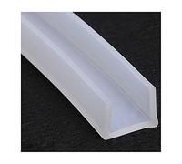 LuMOUzhou Bordi Trasparenti a Forma di U Guarnizione for Bordi Canale in Silicone a Forma di U Trasparente, Dimensioni Multiple, 5 Metri(22mm x 18mm)