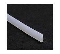 LuMOUzhou Bordi Trasparenti a Forma di U Guarnizione for Bordi Canale in Silicone a Forma di U Trasparente, Dimensioni Multiple, 5 Metri(4mm x 7mm)