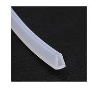 LuMOUzhou Bordi Trasparenti a Forma di U Guarnizione in Gomma for Canale in Silicone a Forma di U, traslucida, Dimensioni Multiple, 5 Metri(8mm x 10mm)