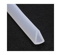 LuMOUzhou Bordi Trasparenti a Forma di U Guarnizione in Gomma for Canale in Silicone a Forma di U, traslucida, Dimensioni Multiple, 5 Metri(10mm x 13mm)