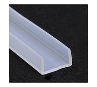 LuMOUzhou Bordi Trasparenti a Forma di U Guarnizione in Gomma Trasparente for Canale in Silicone a Forma di U, Dimensioni Multiple, 5 m(21mm x 11mm)