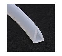 LuMOUzhou Bordi Trasparenti a Forma di U Guarnizione in Gomma Trasparente for Canale in Silicone a Forma di U, Dimensioni Multiple, 5 m(12mm x 15mm)