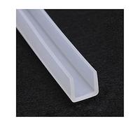 LuMOUzhou Bordi Trasparenti a Forma di U Guarnizione in Gomma Trasparente for Canale in Silicone a Forma di U, Dimensioni Multiple, 5 m(14mm x 12mm)