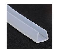 LuMOUzhou Bordi Trasparenti a Forma di U Guarnizione in Gomma Trasparente for Canale in Silicone a Forma di U, Dimensioni Multiple, 5 m(17mm x 15mm)