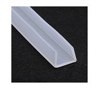 LuMOUzhou Bordi Trasparenti a Forma di U Guarnizione in Gomma Trasparente for Canale in Silicone a Forma di U, Dimensioni Multiple, 5 m(16mm x 13mm)