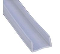 LuMOUzhou Bordi Trasparenti a Forma di U Guarnizione in Gomma Trasparente for Canale in Silicone a Forma di U, Dimensioni Multiple, 5 m(21mm x 16mm)