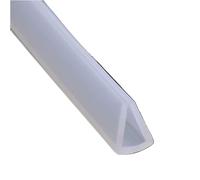 LuMOUzhou Bordi Trasparenti a Forma di U Guarnizione in Gomma Trasparente for Canale in Silicone a Forma di U, Dimensioni Multiple, 5 m(10mm x 13mm)