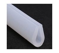 LuMOUzhou Bordi Trasparenti a Forma di U Guarnizione in Gomma Trasparente for Canale in Silicone a Forma di U, Dimensioni Multiple, 5 m(16mm x 27mm)