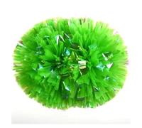 LuMOUzhou Cheerleaders di plastica, Lo Spirito di Squadra Confezione da 2 Palline di Velluto da Cheerleader, Multicolore, Pompon da Cheerleader(Green Handle)