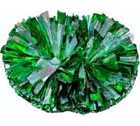 LuMOUzhou Cheerleaders di plastica, Lo Spirito di Squadra Confezione da 2 Pompon da Cheerleader Multicolore(Turquoise)