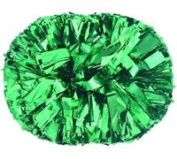 LuMOUzhou Cheerleaders di plastica, Lo Spirito di Squadra Pompon da Cheerleader con Manico, Confezione da 2, Multicolore, in Pet, 60-100 g(Green,60g)