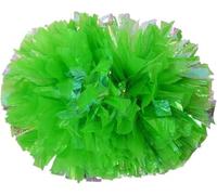 LuMOUzhou Cheerleaders di plastica, Lo Spirito di Squadra Pompon da Cheerleading in plastica Multicolore, Misure Multiple, Confezione da 22(Green,28cm)