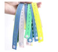 LuMOUzhou Cinghia Sciolta con Fori per Bottoni Asola Elastica Nylon Multicolor 45cm 80cm Confezione da 10/30(80cm 10pcs)