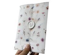 LuMOUzhou invito busta invito al matrimonio Biglietti d'invito for matrimonio serale for tutte le occasioni con foglie di fiori Buste Kraft, 25 pezzi