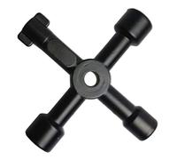 LuMOUzhou La chiave attiva Chiave a foro quadrato triangolare for quadro elettrico, ascensore, valvola del contatore dell'acqua multicolore(Schwarz)