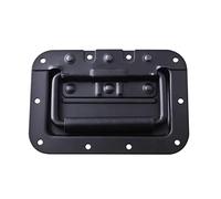 LuMOUzhou La maniglia nascosta della porta Maniglia incassata a molla in acciaio 161x106mm con impugnatura in gomma multicolore for armadi e casse(Noir)