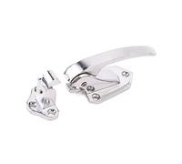 LuMOUzhou La maniglia nascosta della porta Maniglie for porte a scomparsa in lega di zinco argento 10x5 cm 3,94x1,97 pollici for forno, frigorifero e congelatore