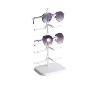 LuMOUzhou Multi Layer Eyeglasses Display Stand White Optical Eyewear Holder for Store Counter And Home Use(White)