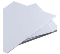 LuMOUzhou Piatto di plastica Fogli di Cartone termoformato ABS 300x500x(0,5-2) mm Confezione da 5 for Modelli di Costruzione Fai da Te(0.5mm 3pcs)