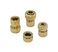 LuMOUzhou Raccordi for Tubi flessibiliRaccordo filettato in Ottone e Rame for Tubo di irrigazioneRaccordo di Arresto dell'Acqua