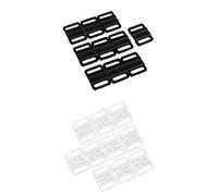 LuMOUzhou regolare il fascio del regolatore della spalla Ganci for reggiseni con moschettone, 20 paia, in plastica, dimensioni 2,5x1,9 cm