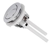 LuMOUzhou Sostituzione del Pulsante del Bagno Pulsante di Scarico WC di Ricambio a Doppio Scarico a Forma di Mezzaluna, 2 aste da 38/48/58 mm(48mm)