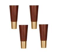 LuMOUzhou Sostituzione delle gambe dei mobili in legno Gambe for mobili in legno di quercia ad angolo retto, for divani e tavoli, multicolore, 10-18 cm(Bruin,7inch/18cm)
